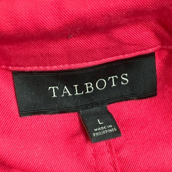 Talbots Large Hot Pink Lightweight Spring Jacket – Classic, Bright, Casual - Picture 4 of 9